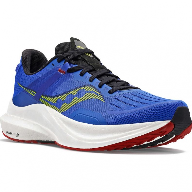 Blue Saucony Tempus Men's Running Shoes | EGYPT QMCAFY