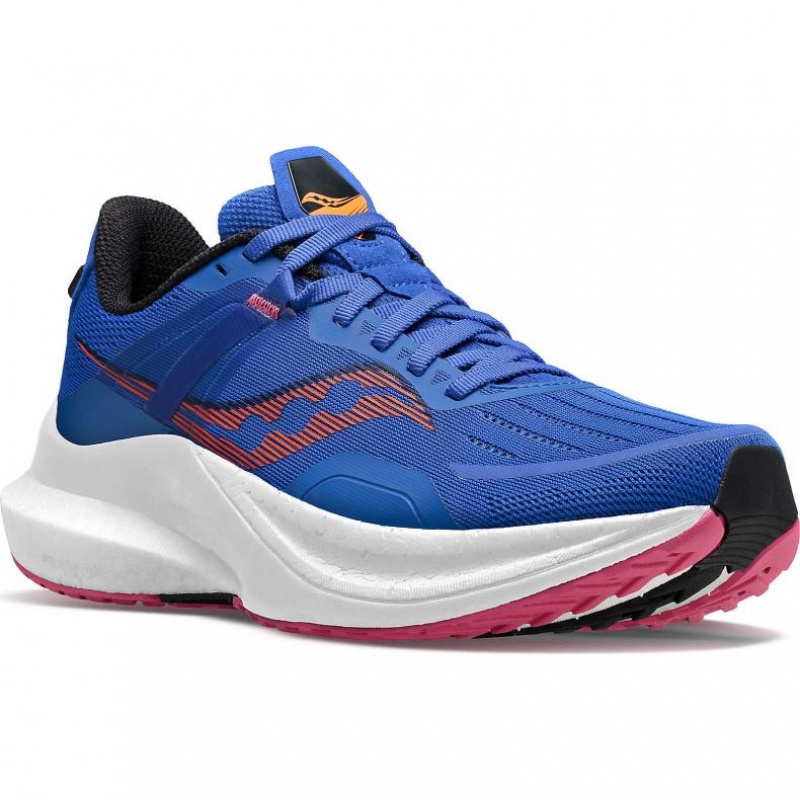 Blue Saucony Tempus Women's Running Shoes | EGYPT AQWIYE