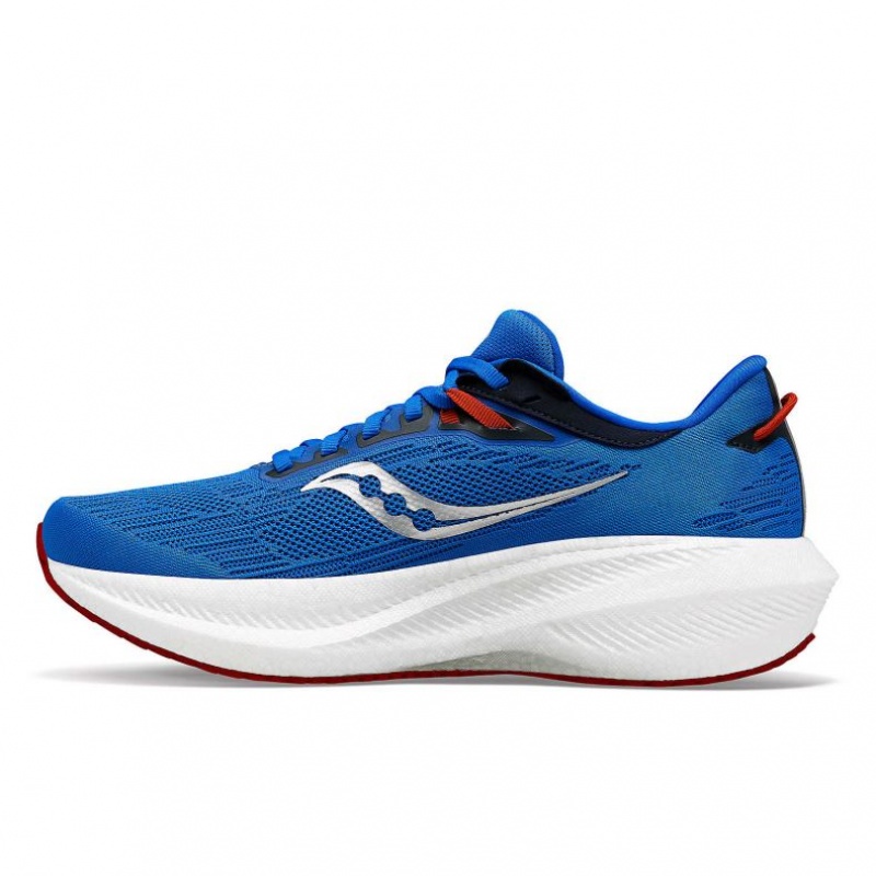 Blue Saucony Triumph 21 Men's Running Shoes | EGYPT GEUKIB