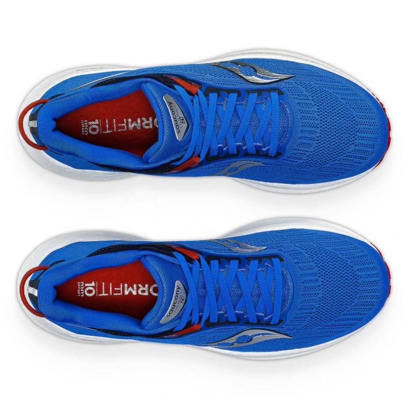 Blue Saucony Triumph 21 Men's Running Shoes | EGYPT GEUKIB