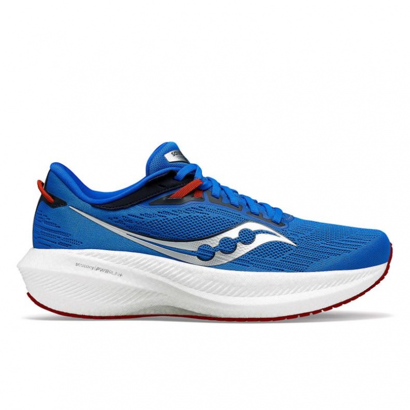 Blue Saucony Triumph 21 Men\'s Running Shoes | EGYPT GEUKIB