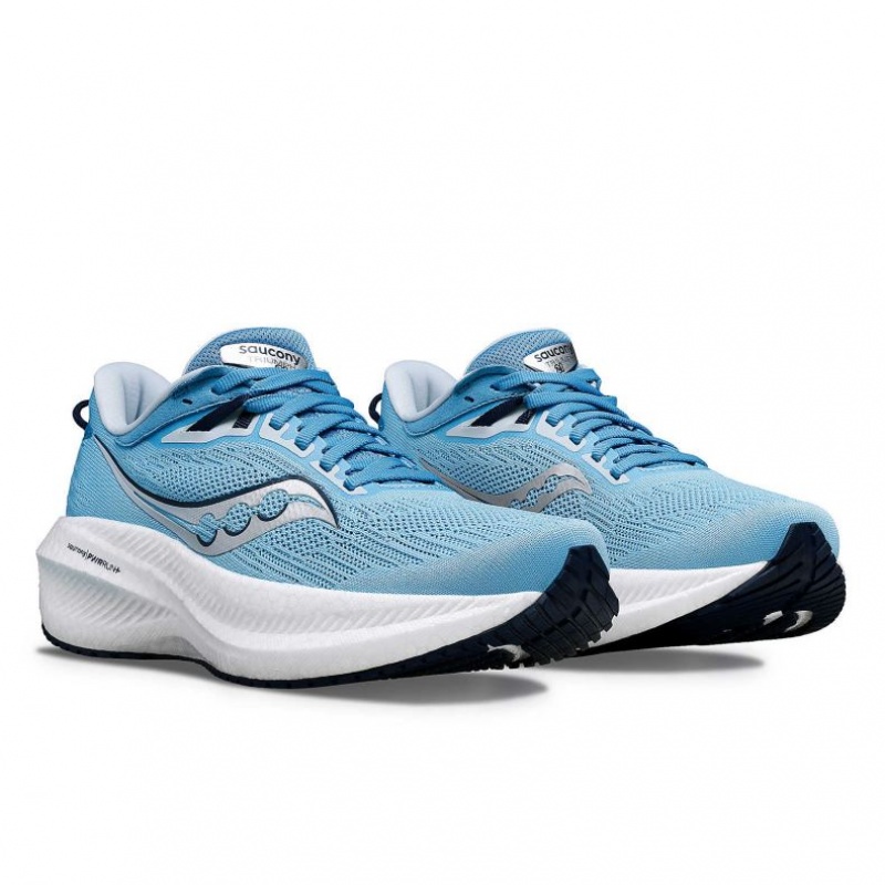 Blue Saucony Triumph 21 Women's Running Shoes | EGYPT UBASVK