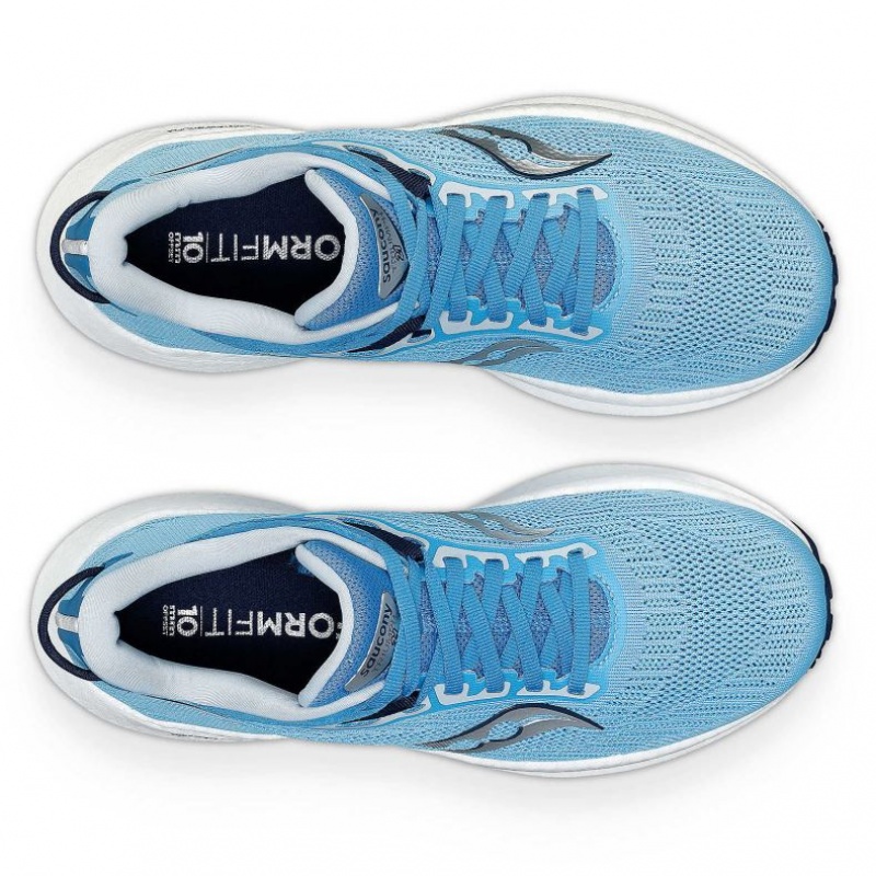 Blue Saucony Triumph 21 Women's Running Shoes | EGYPT UBASVK