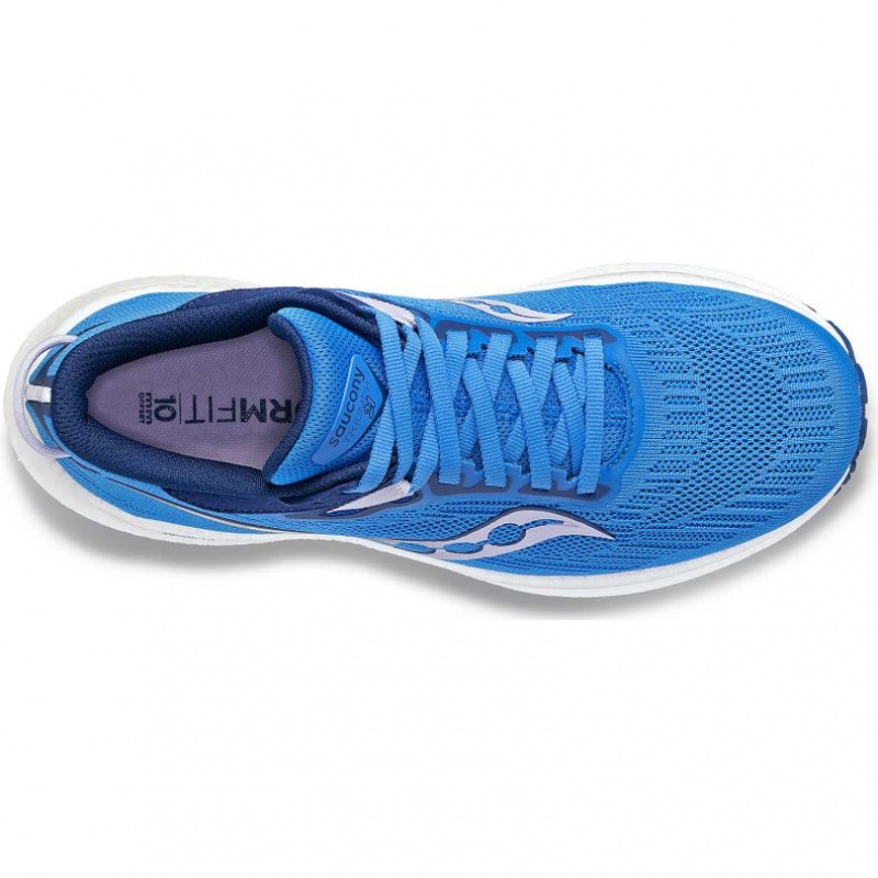 Blue Saucony Triumph 21 Women's Running Shoes | EGYPT PILXUH