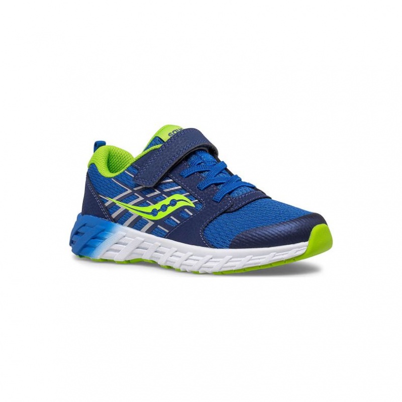 Blue Saucony Wind 2.0 A/C Big Kids' Sneakers | EGYPT QIYSTD