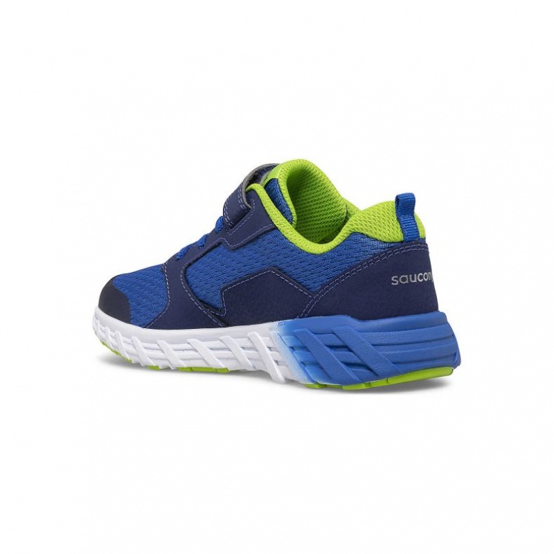 Blue Saucony Wind 2.0 A/C Big Kids' Sneakers | EGYPT QIYSTD