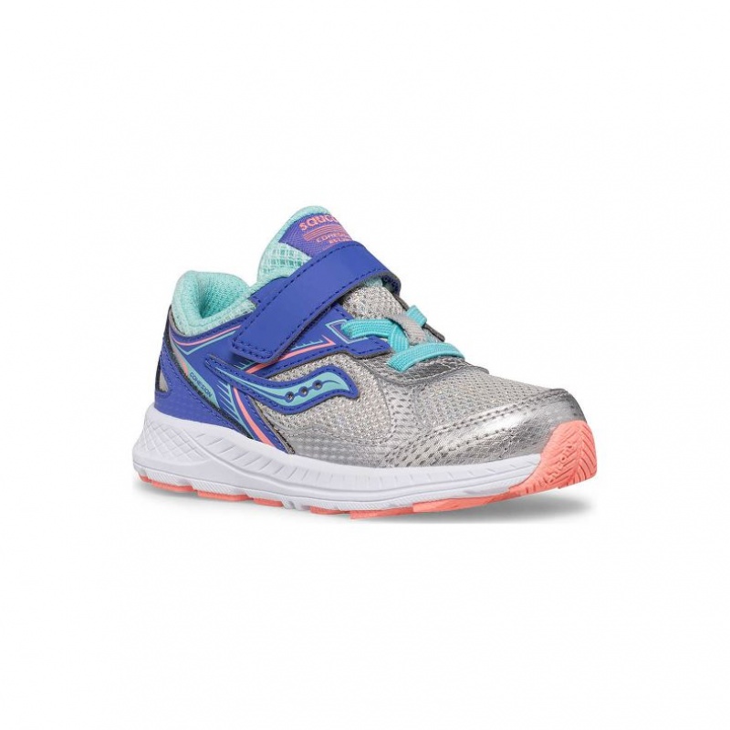 Blue / Silver Saucony Cohesion 14 A/C Jr. Little Kids' Sneakers | EGYPT JXDEVZ