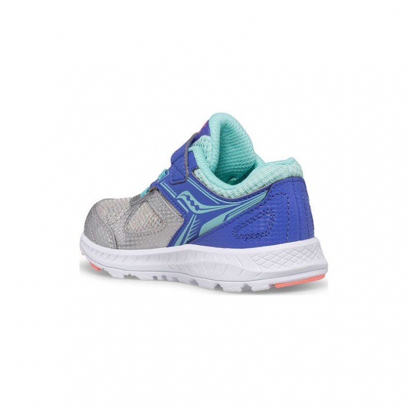 Blue / Silver Saucony Cohesion 14 A/C Jr. Little Kids' Sneakers | EGYPT JXDEVZ