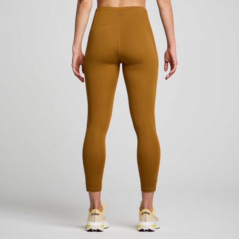 Brown Saucony Fortify Viz Women's Tight | EGYPT DRKLQZ