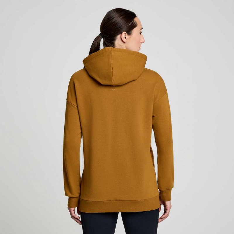 Brown Saucony Recovery Zip Tunic Women's Hoodie | EGYPT EVZXJW