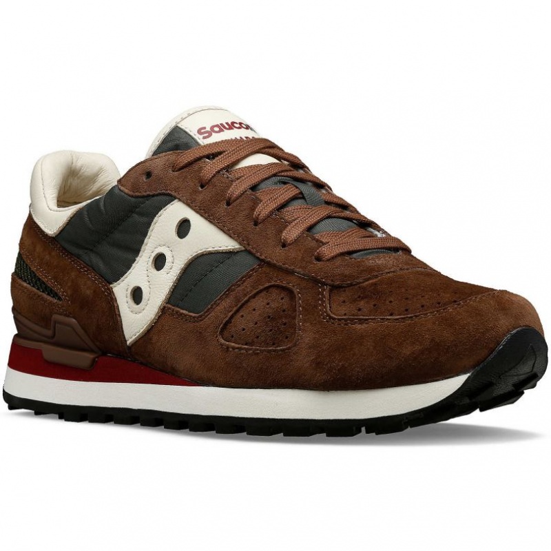 Brown Saucony Shadow Original Premium Men's Sneakers | EGYPT YVUJTL