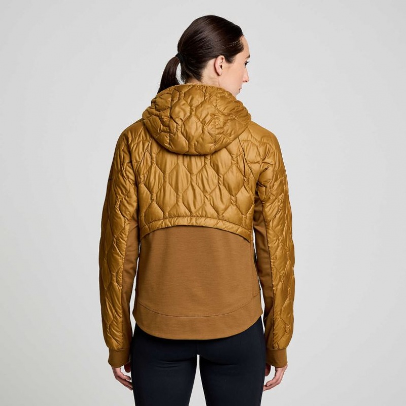 Brown Saucony Solstice Oysterpuff Women's Jacket | EGYPT WLRIHK