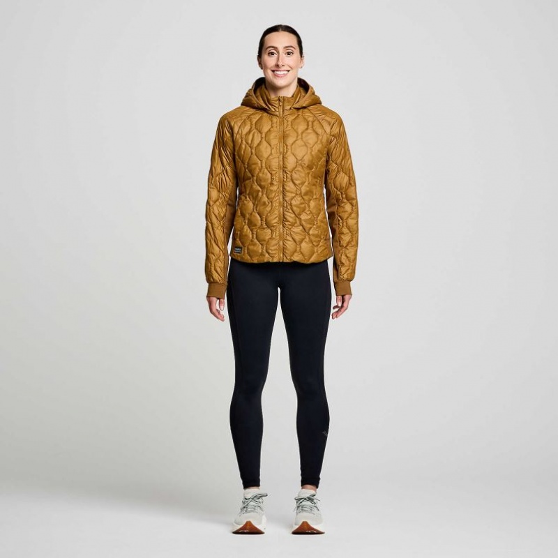 Brown Saucony Solstice Oysterpuff Women's Jacket | EGYPT WLRIHK