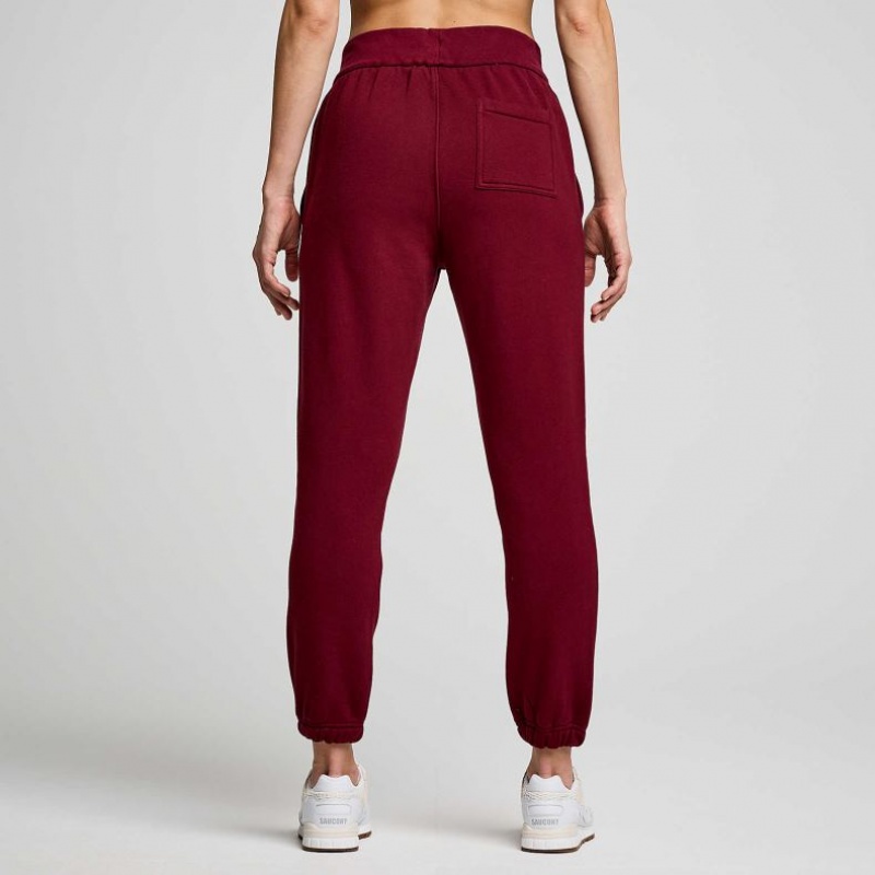 Burgundy Saucony Recovery Women's Jogger | EGYPT ZKEHJT