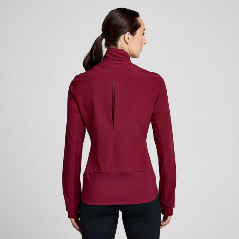 Burgundy Saucony Triumph Women's Jacket | EGYPT ROTGFQ