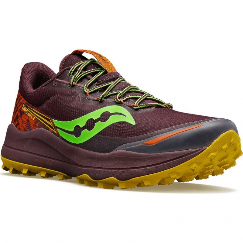 Burgundy Saucony Xodus Ultra 2 Men's Trail Running Shoes | EGYPT HSFJQT