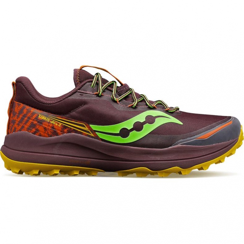 Burgundy Saucony Xodus Ultra 2 Men\'s Trail Running Shoes | EGYPT HSFJQT