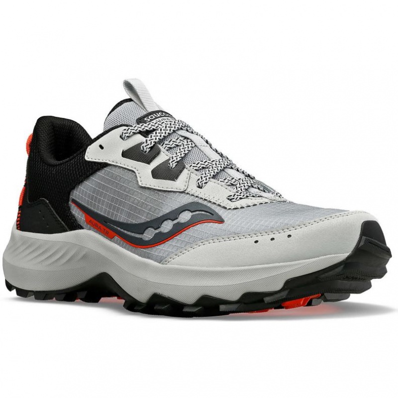 Grey Saucony Aura TR Men's Trail Running Shoes | EGYPT LVZJOY