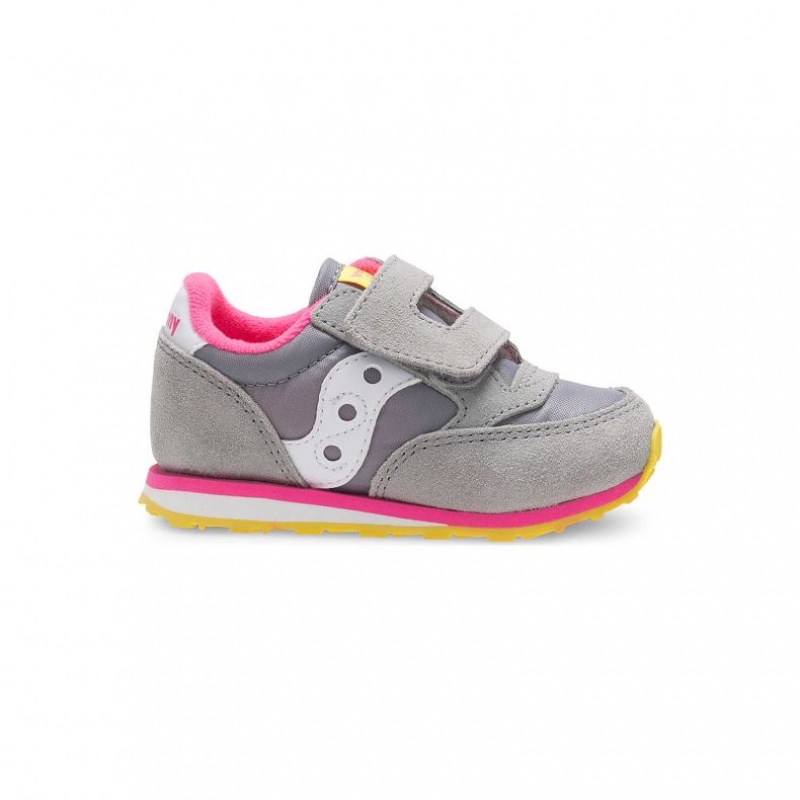 Grey Saucony Baby Jazz Hook & Loop Little Kids\' Sneakers | EGYPT OVQINE