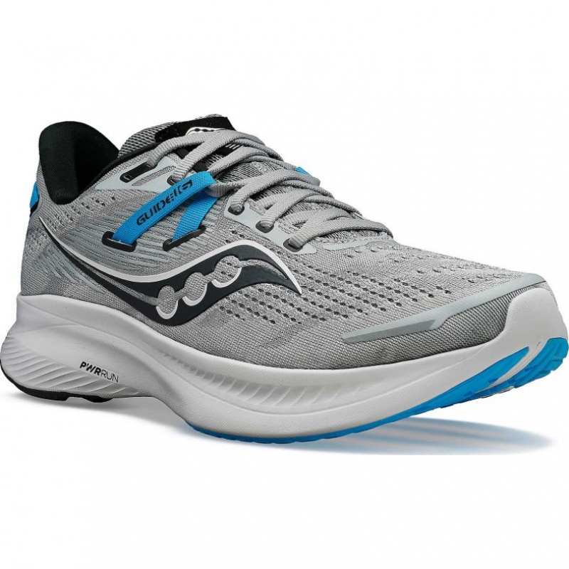 Grey Saucony Guide 16 Men's Running Shoes | EGYPT HSTXEV