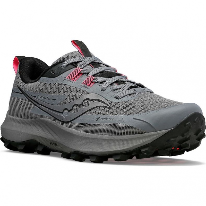 Grey Saucony Peregrine 13 GTX Women's Trail Running Shoes | EGYPT WSMTEJ