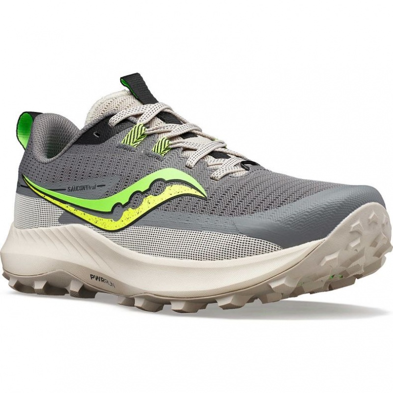 Grey Saucony Peregrine 13 Men's Trail Running Shoes | EGYPT KJNFUG