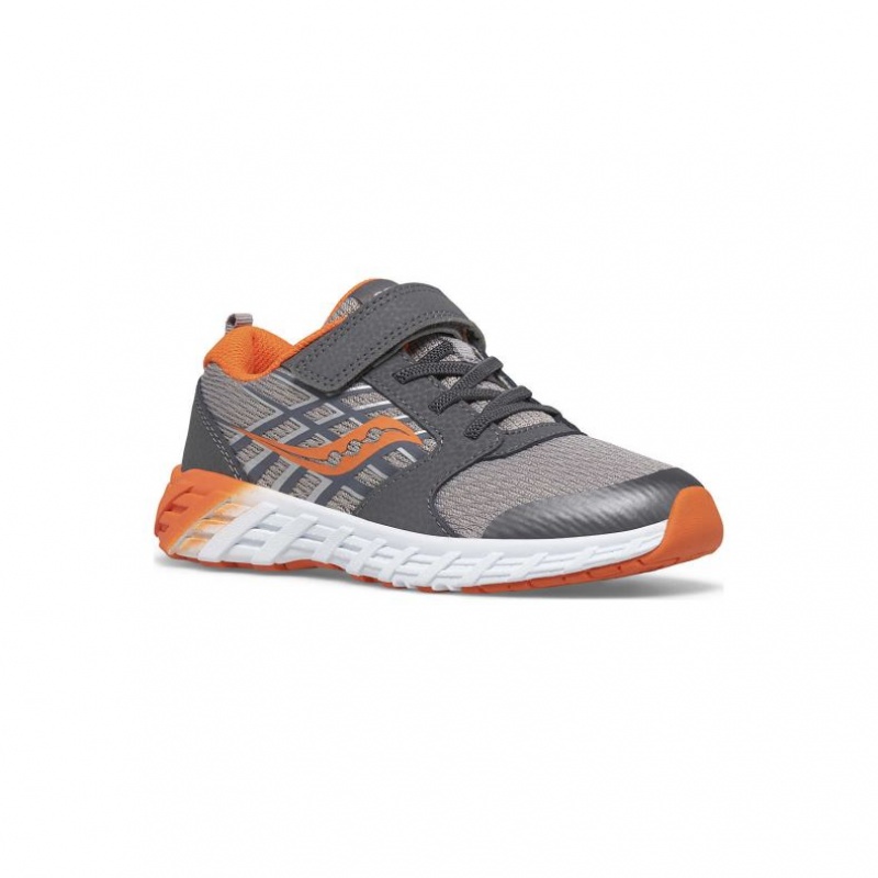 Grey Saucony Wind 2.0 A/C Big Kids' Sneakers | EGYPT NZHMWY