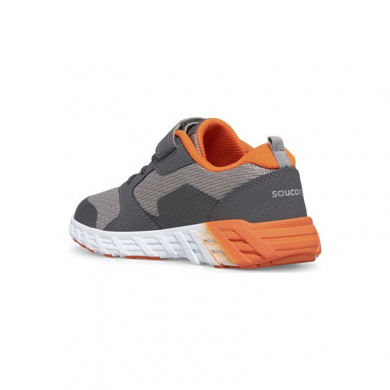 Grey Saucony Wind 2.0 A/C Big Kids' Sneakers | EGYPT NZHMWY