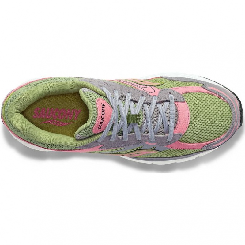 Grey / Green / Pink Saucony ProGrid Omni 9 Premium Women's Sneakers | EGYPT JABRMQ