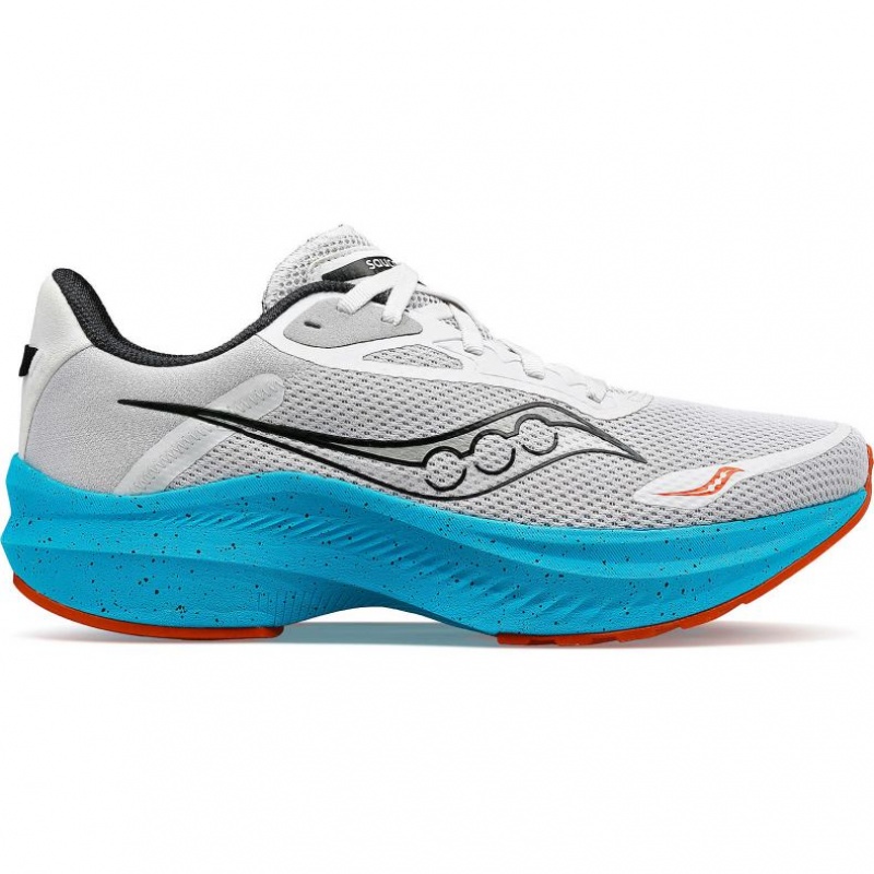 Grey / Turquoise Saucony Axon 3 Men\'s Running Shoes | EGYPT ECONBD