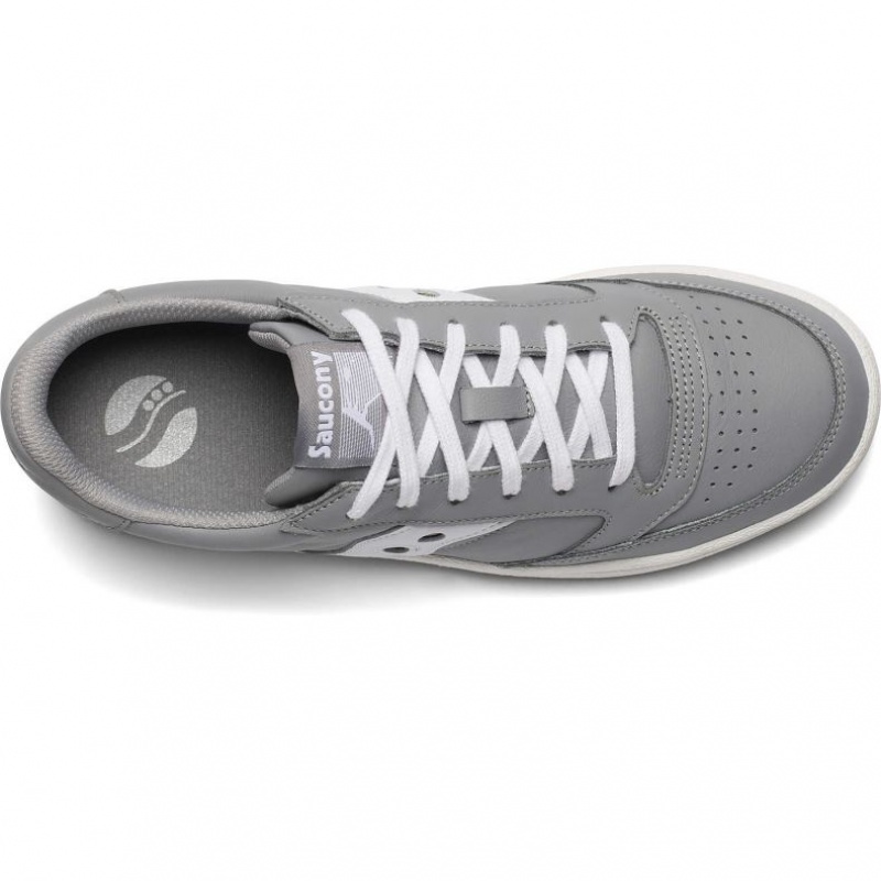 Grey / White Saucony Jazz Court Men's Sneakers | EGYPT OURIQC