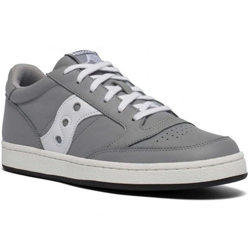 Grey / White Saucony Jazz Court Men's Sneakers | EGYPT OURIQC