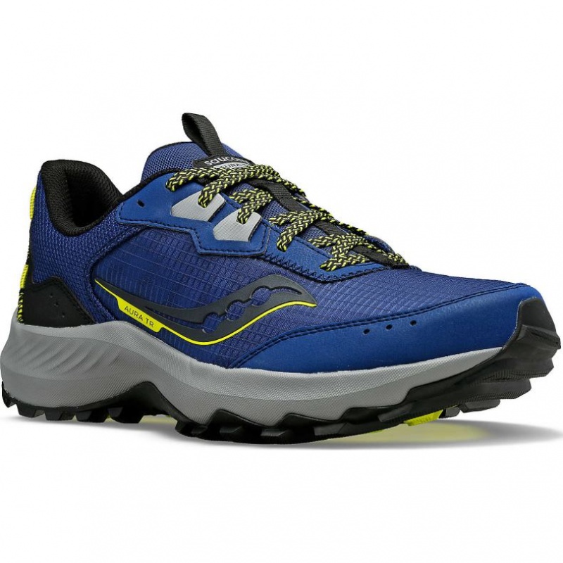 Indigo Saucony Aura TR Men's Trail Running Shoes | EGYPT IZYERN