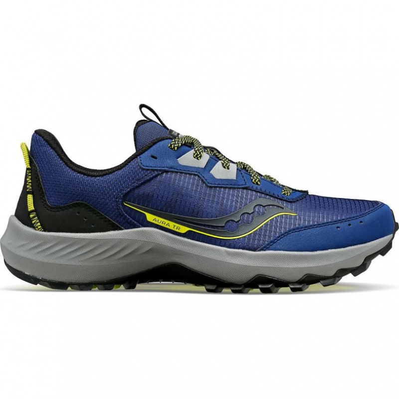 Indigo Saucony Aura TR Men\'s Trail Running Shoes | EGYPT IZYERN