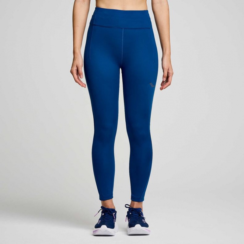 Indigo Saucony Fortify Crop Women\'s Tight | EGYPT VXFYDM