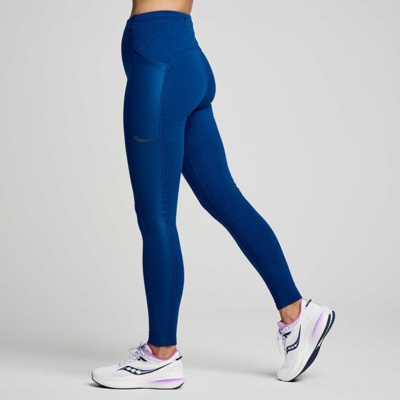 Indigo Saucony Solstice Women's Tight | EGYPT ZCHTQE