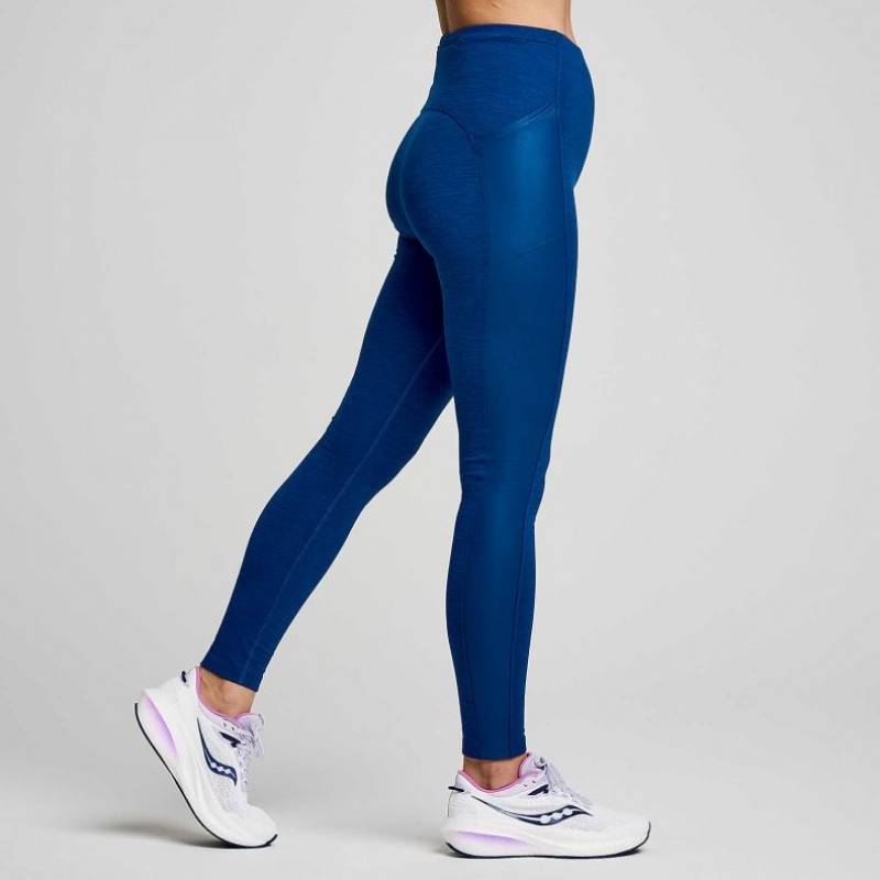 Indigo Saucony Solstice Women's Tight | EGYPT ZCHTQE