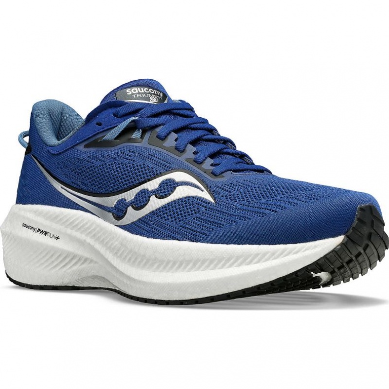 Indigo Saucony Triumph 21 Men's Running Shoes | EGYPT JEBYVX