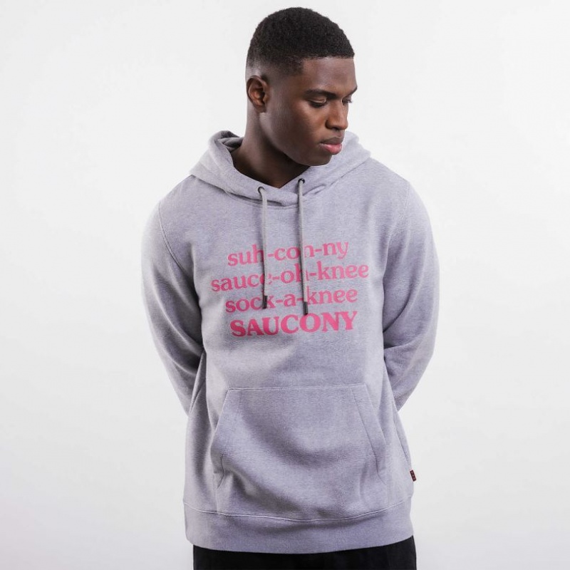 Light Grey Saucony X Frank Cooke Rested Men\'s Hoodie | EGYPT TEXLMZ