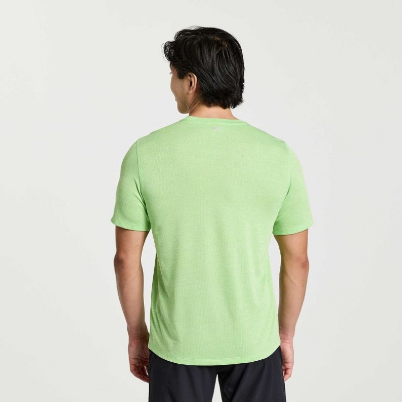 Mint Saucony Stopwatch Short Sleeve Men's T-Shirt | EGYPT ZNUFER