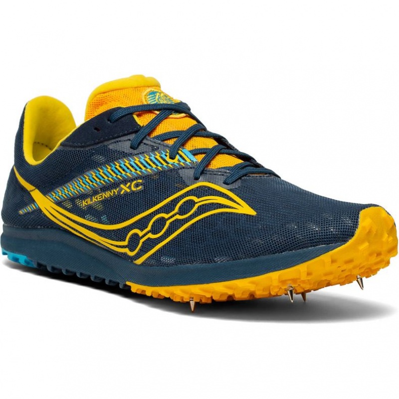 Navy Saucony Kilkenny XC9 Men's Spikes | EGYPT QXDITG