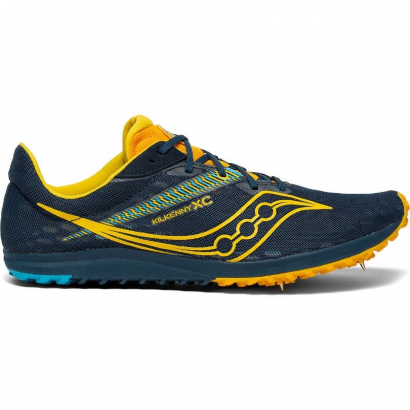 Navy Saucony Kilkenny XC9 Men\'s Spikes | EGYPT QXDITG