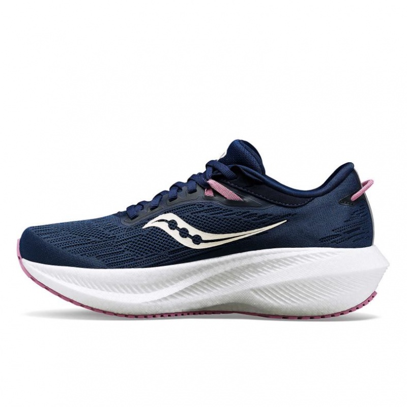 Navy Saucony Triumph 21 Women's Running Shoes | EGYPT ABXLHM