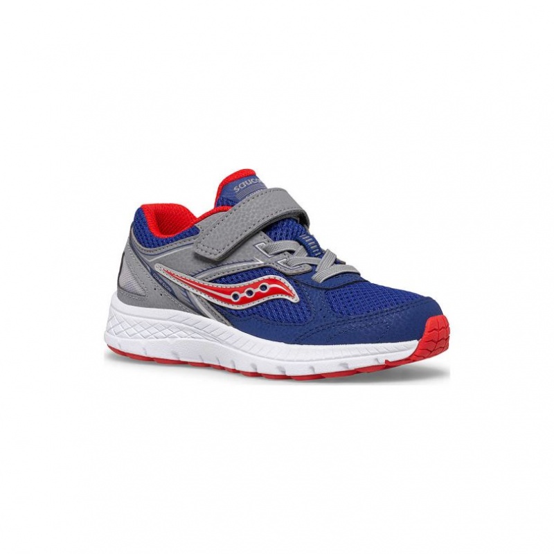 Navy / Grey Saucony Cohesion 14 A/C Big Kids' Sneakers | EGYPT BIPZKN