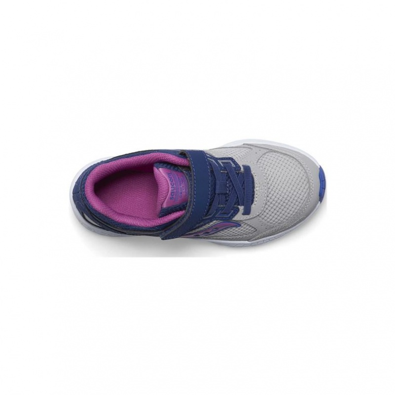 Navy / Grey Saucony Cohesion 14 A/C Big Kids' Sneakers | EGYPT MDJOXI