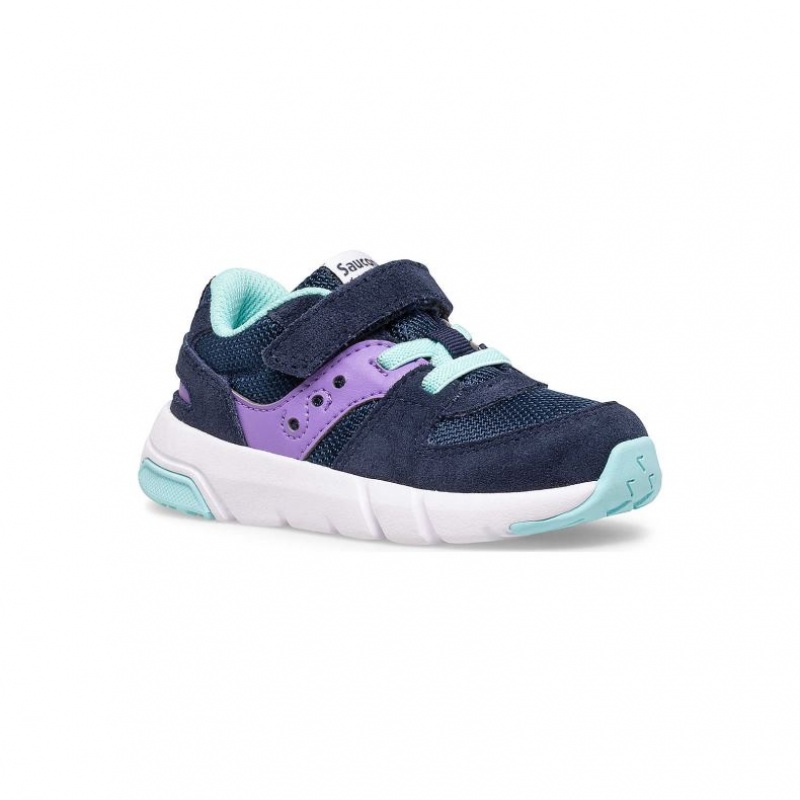 Navy / Purple Saucony Jazz Lite 2.0 Little Kids' Sneakers | EGYPT CAXNFQ