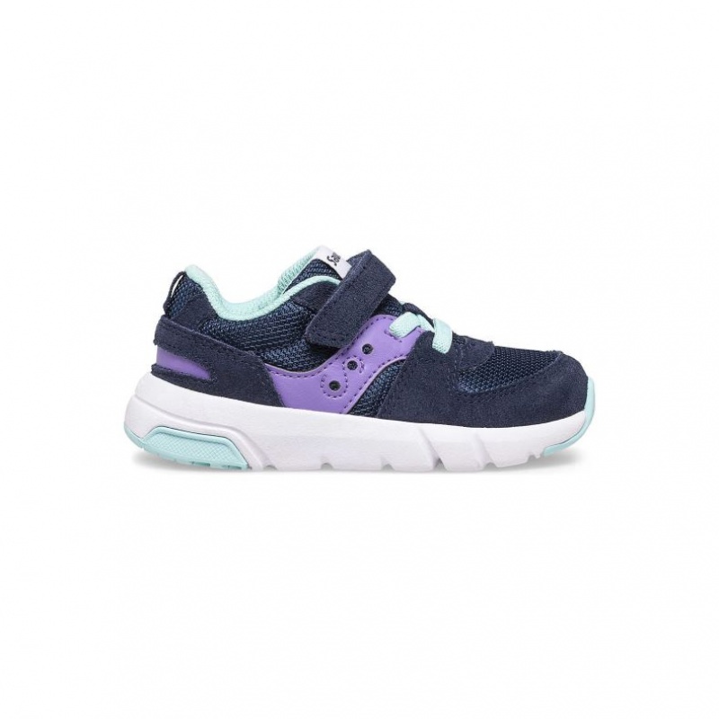 Navy / Purple Saucony Jazz Lite 2.0 Little Kids\' Sneakers | EGYPT CAXNFQ