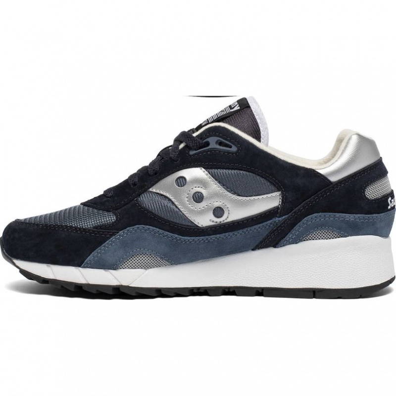 Navy / Silver Saucony Shadow 6000 Women's Sneakers | EGYPT BUMDJZ