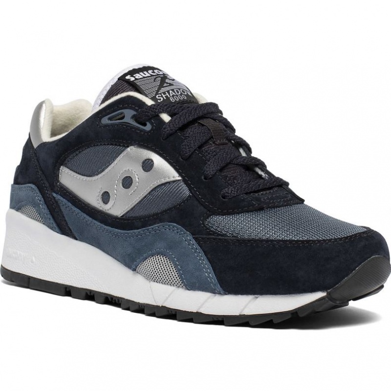 Navy / Silver Saucony Shadow 6000 Women's Sneakers | EGYPT BUMDJZ