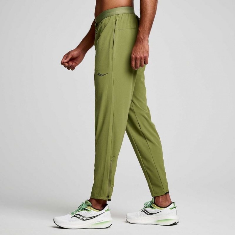 Olive Saucony Boston Woven Men's Jogger | EGYPT MWETOY